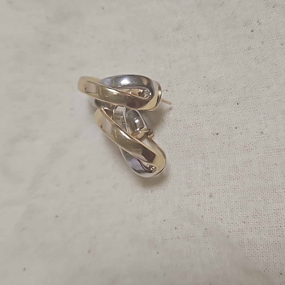 Double hoop Gold  earrings